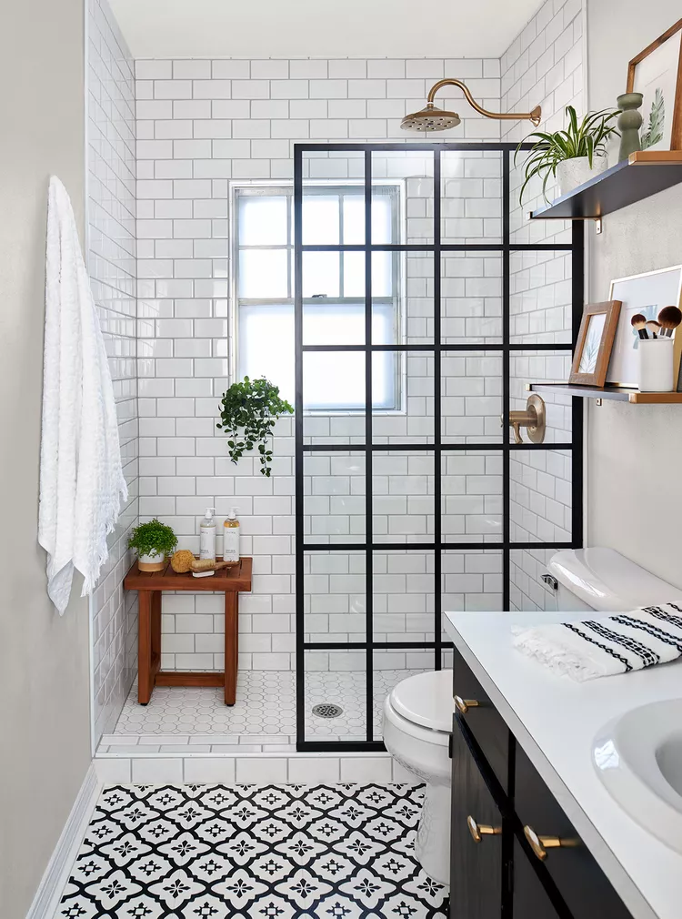 After: Stylish Small Bathroom Makeover
