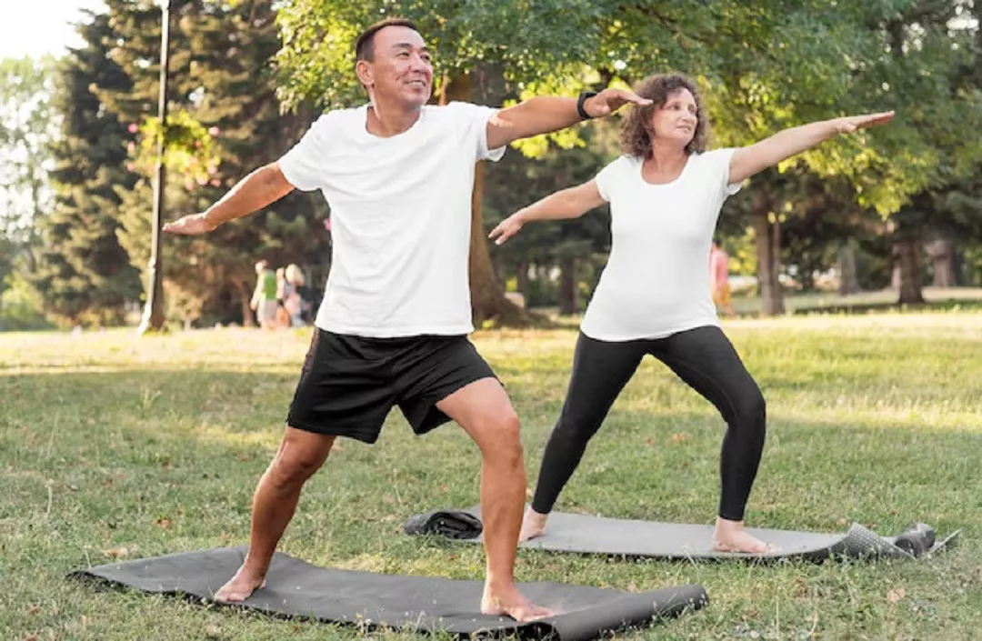 Yoga for Heart Health man and women